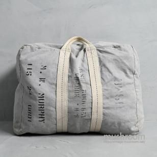 U.S.MILITARY CANVAS KIT BAG with STENCIL1940'S/UNUSUAL COLOR