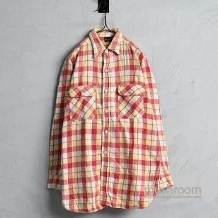 BIG YANK PLAID FLANNEL SHIRT1950'S/GOOD CONDITION