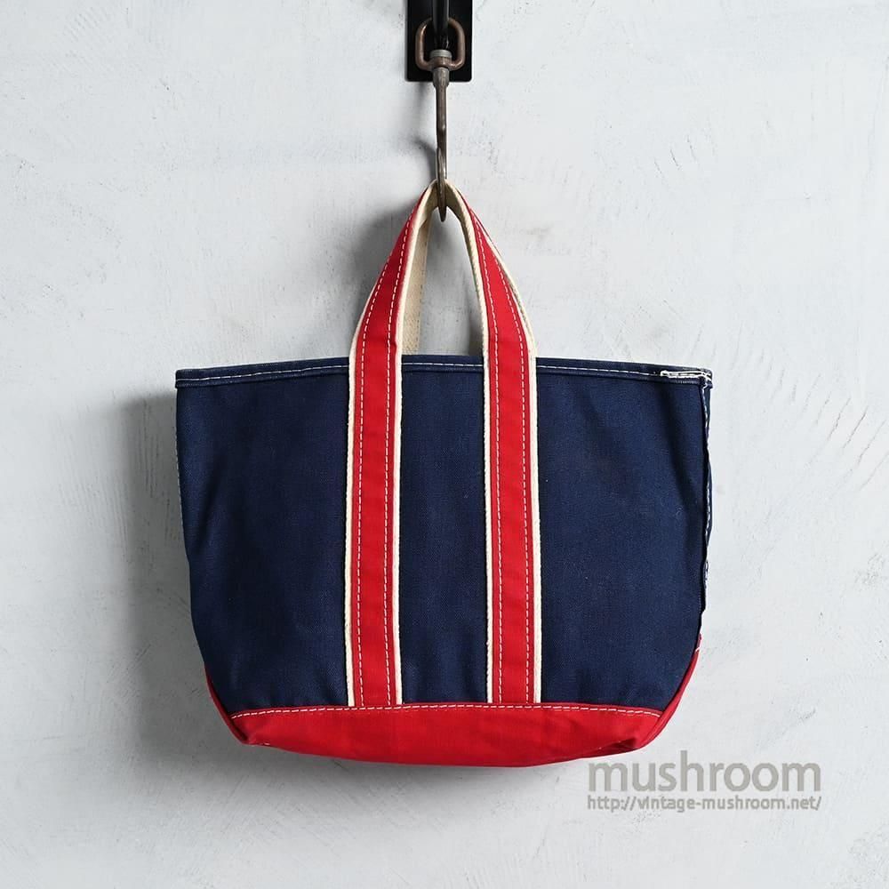 L.L.BEAN NVYRED DELUXE TOTE1980'S/VERY GOOD CONDITION/MEDIUM
