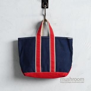 L.L.BEAN NVYRED DELUXE TOTE1980'S/VERY GOOD CONDITION/MEDIUM