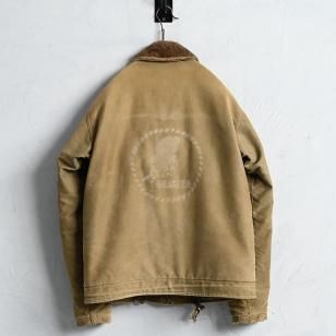 U.S.NAVY SEABEES N-1 DECK JACKET with STENCIL1940'S/SZ 38