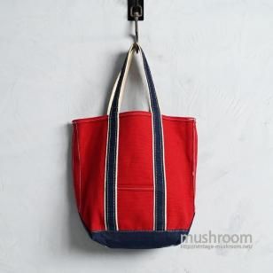 L.L.BEAN REDNVY DELUXE TOTE1980'S/VERY GOOD CONDITION/LONG TYPE