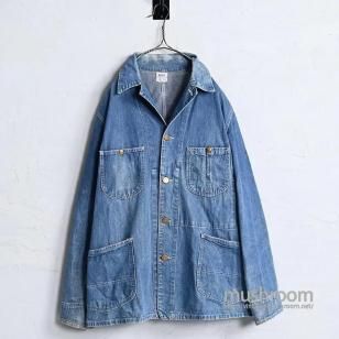 Lee 91-J DENIM COVERALL1940'S/GOOD INDIGO & GOOD FADE/SZ 42
