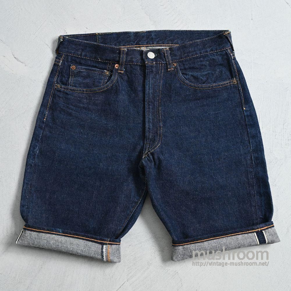 LEVI'S 502(501ZXX) BIGE CUT-OFF JEANSEarly Type/SUPER DARK COLOR/W31