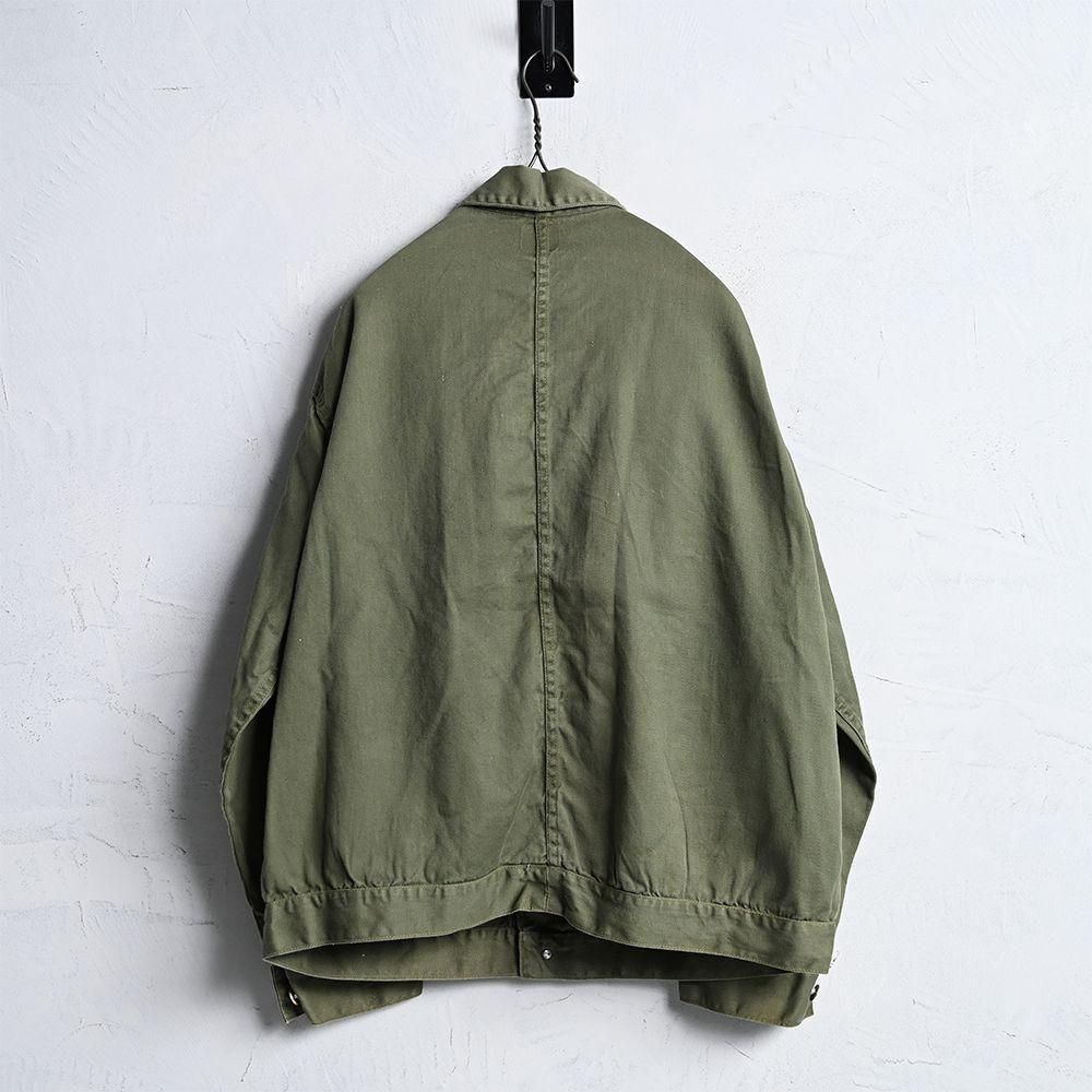 NEVER-RIPUM COTTON TWILL RAILROAD JACKET with PATCH（SZ 46