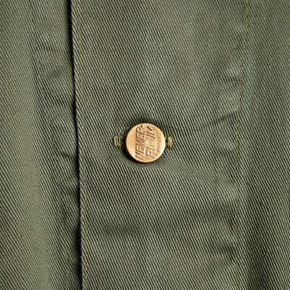 NEVER-RIPUM COTTON TWILL RAILROAD JACKET with PATCH（SZ 46