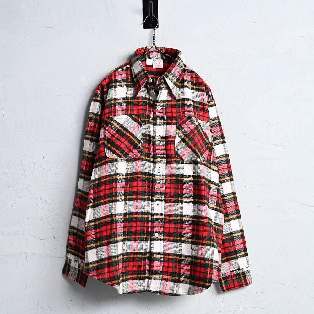 70s BIG MAC flannel shirt ビッグマックM ヴィンテージ Big Mac 70s Vintage Red Yellow Flannel Shirt Heavyweight