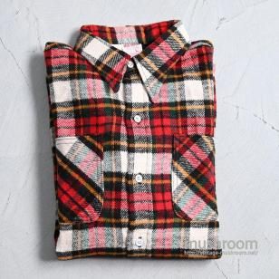 BIG MAC PLAID FLANNEL SHIRT1970'S/DEADSTOCK/LARGE