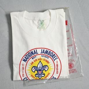 BOY SCOUTS WATER PRINT T-SHIRT1960'S/DEADSTOCK/LARGE