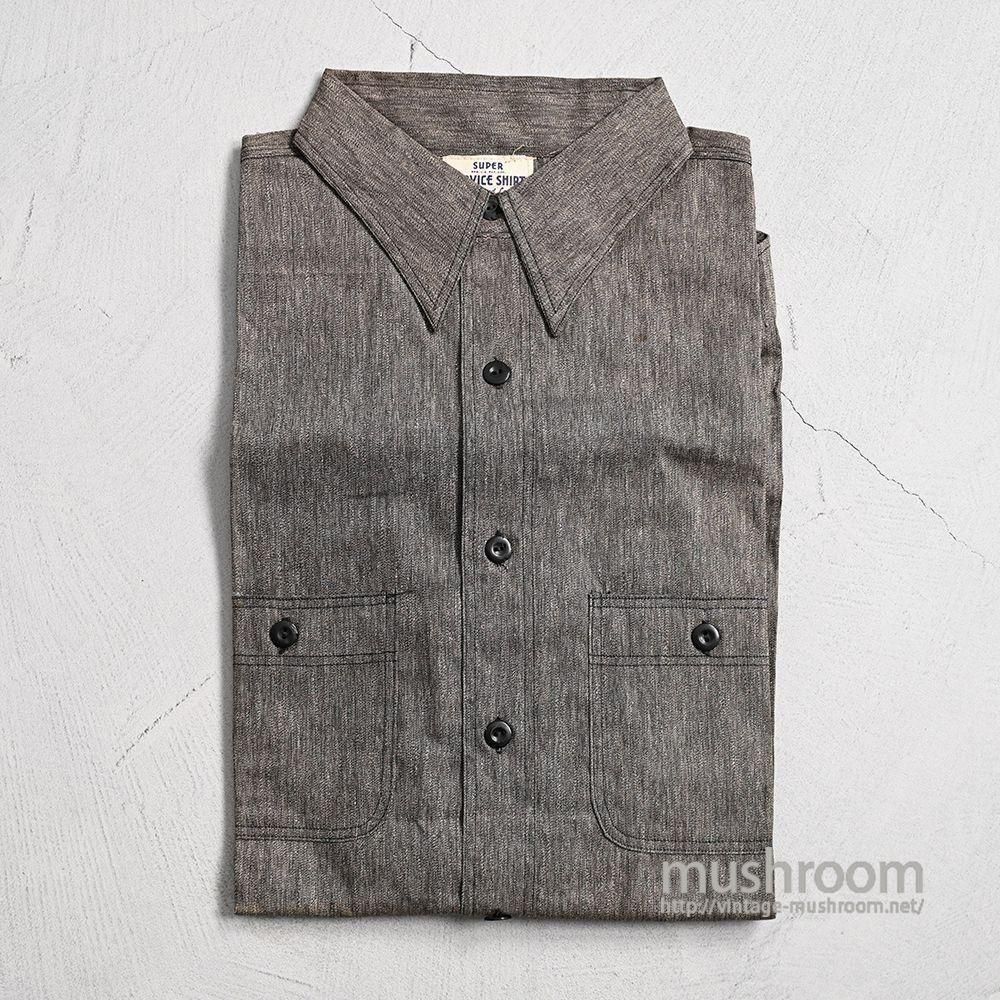 SUPER SERVICE GRAY CHAMBRAY WORK SHIRTDEADSTOCK/SZ 16 1/2 