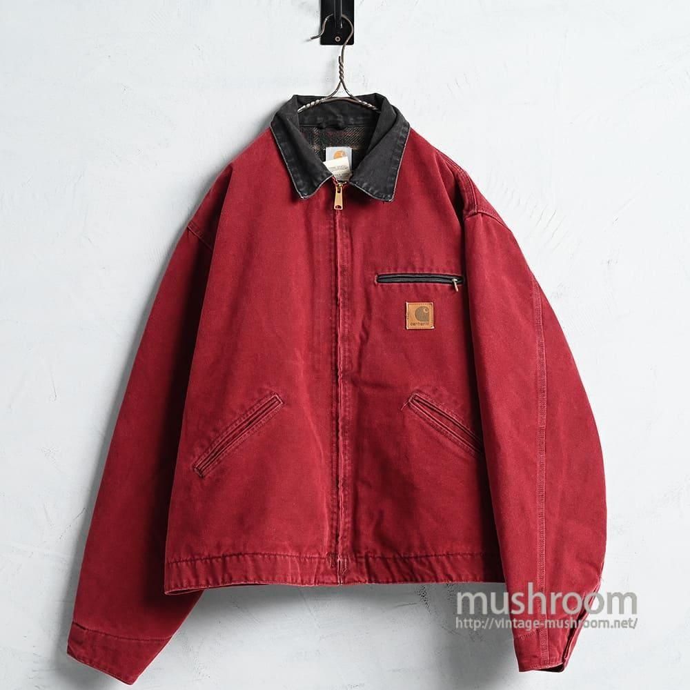 CARHARTT CRIMSON RED DUCK DETROIT JACKET（2000'S/SUPER RARE