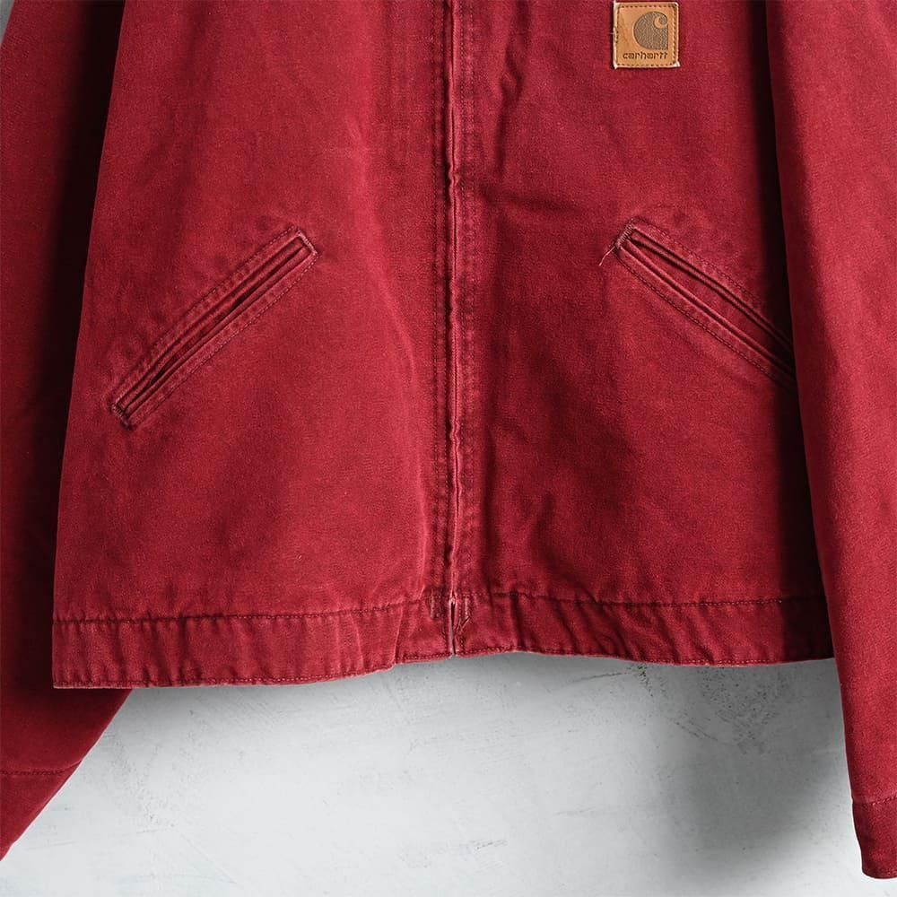 CARHARTT CRIMSON RED DUCK DETROIT JACKET（2000'S/SUPER RARE COLOR