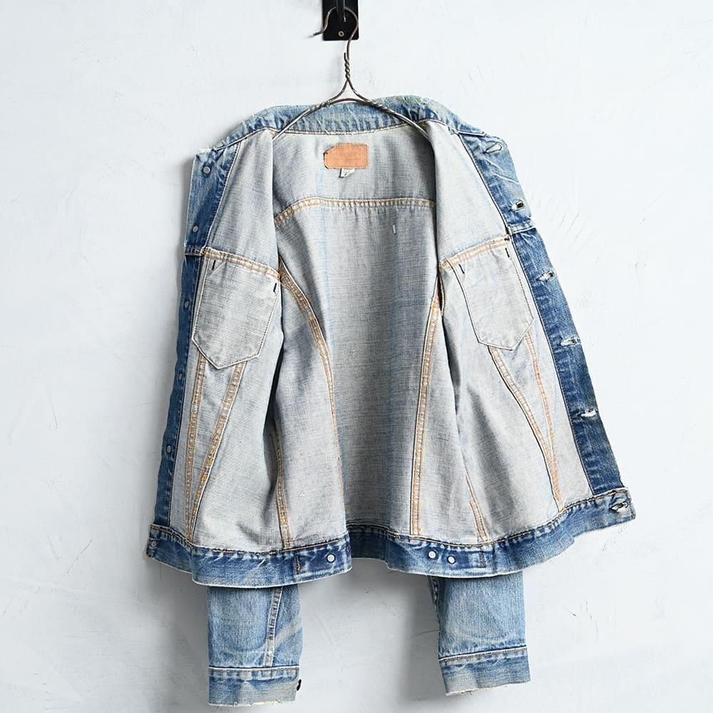 90s IDOL Jacket Seersucker Jacket ヴィンテージ 90年代 90s アメリカ製 紺 ネイビー FACE OFFS | ビンテージ古着