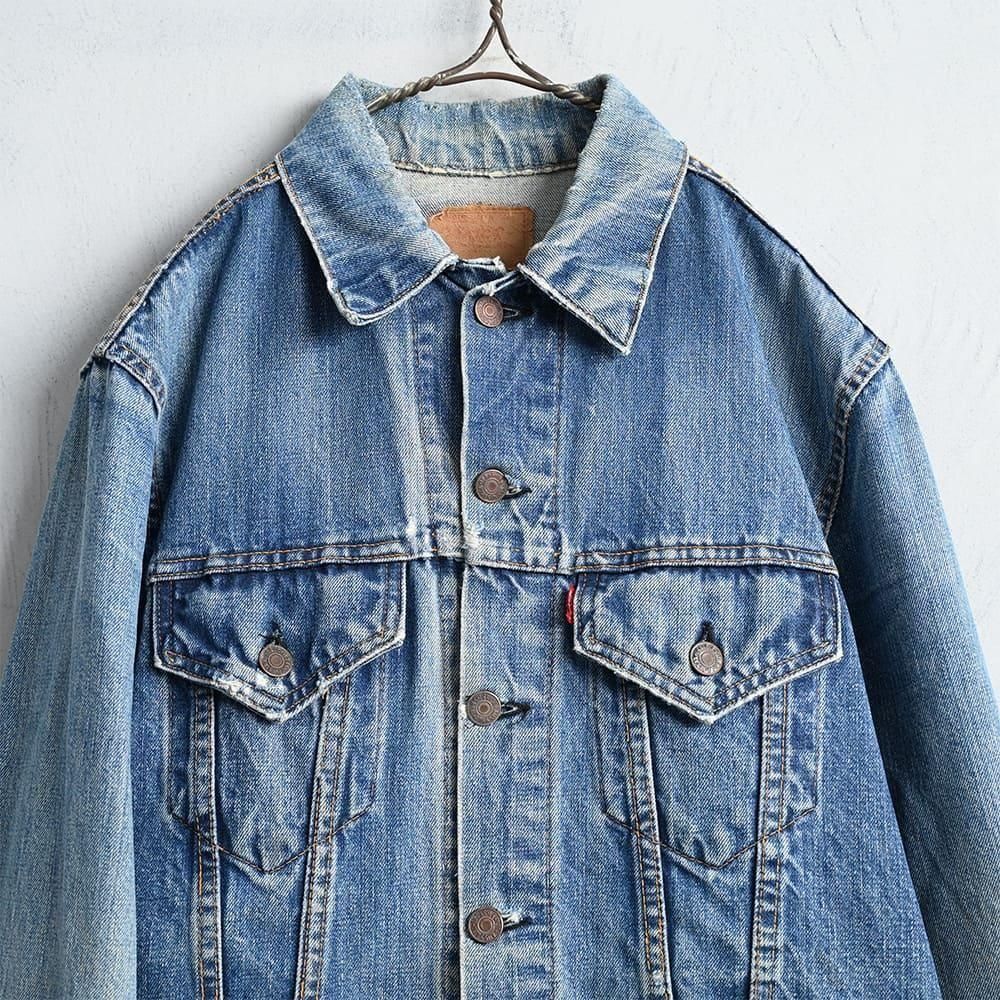 ジャケット・アウター vintage levis 71205 BIG E 60's Levi's 71205 BIG-E デニムジャケット 渋雰囲気 実寸(38位