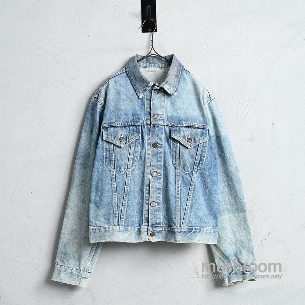LEVI'S 557 BIGE DENIM JACKET1960'S/AMAZING BLEACH