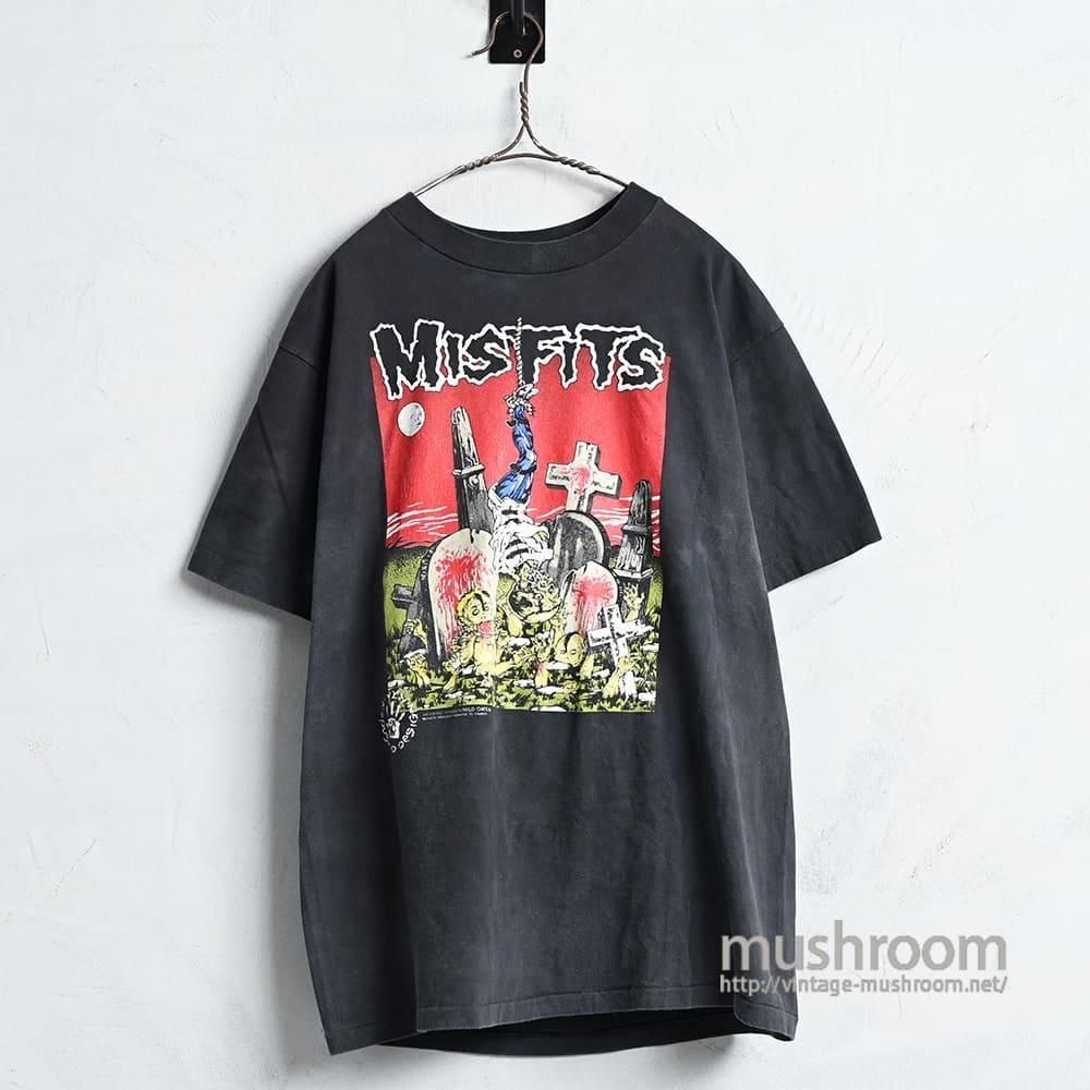 【いとちゃん!】CLASSIC SCRATCH TEE 古着 MISFITS MUSIC T-SHIRT by PUSHEAD(1990'S/NICE FADE/X-LARGE