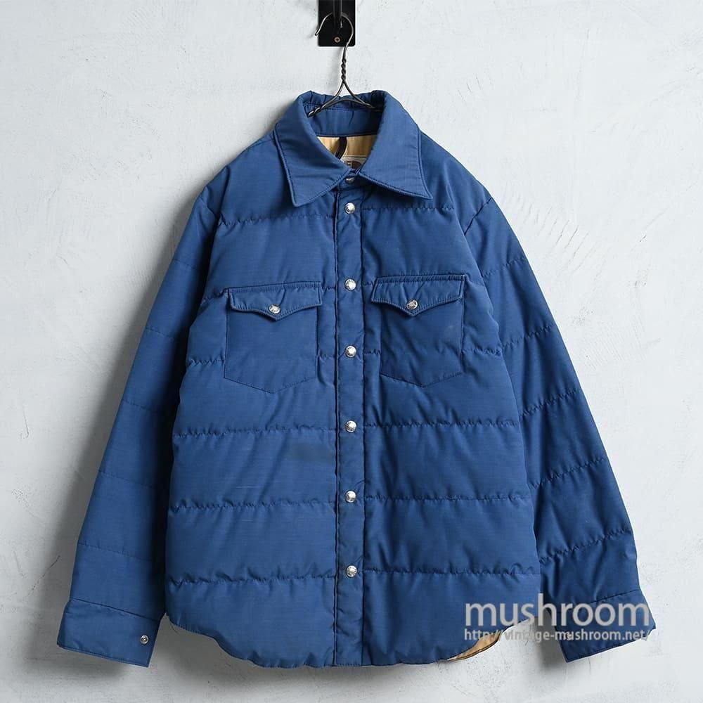 THE NORTH FACE DOWN SHIRT1970'S/GOOD CONDITION/MEDIUM