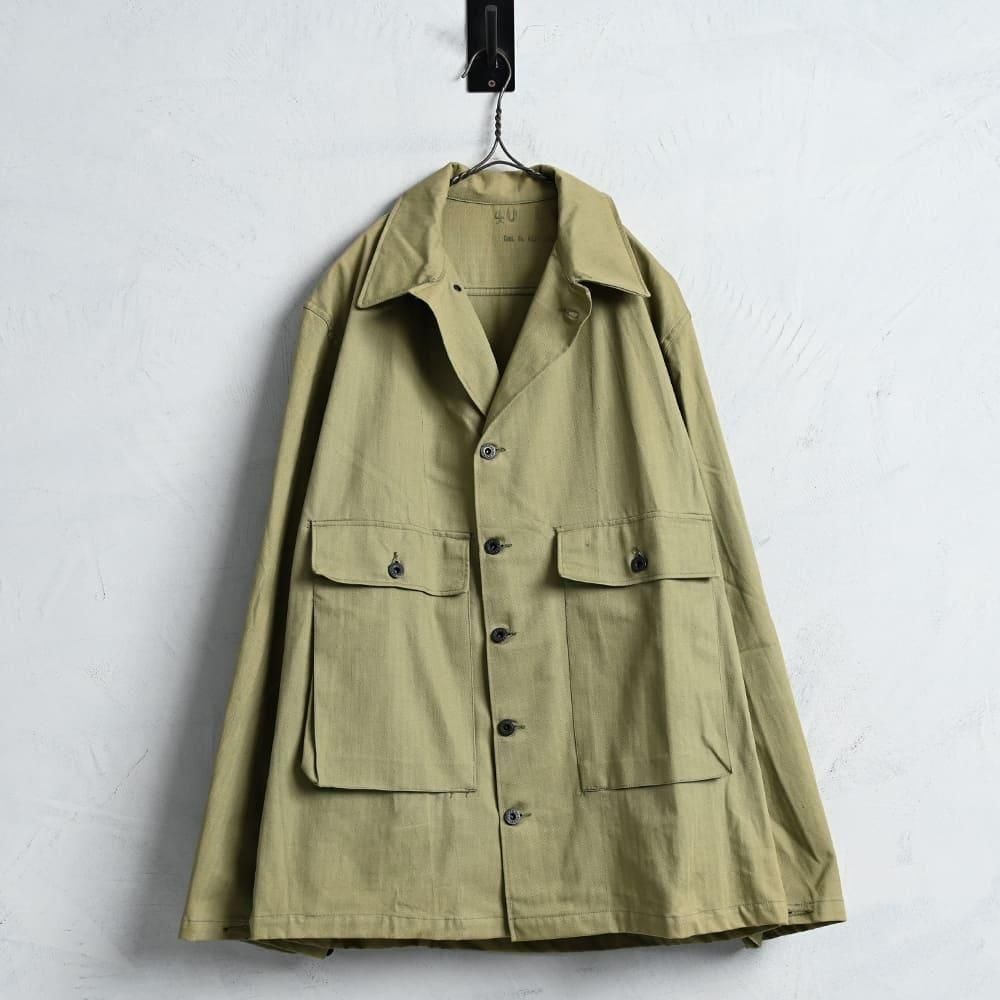 WW2 U.S.NAVY HBT UTILITY JACKET with DOWN POCKET（DEADSTOCK