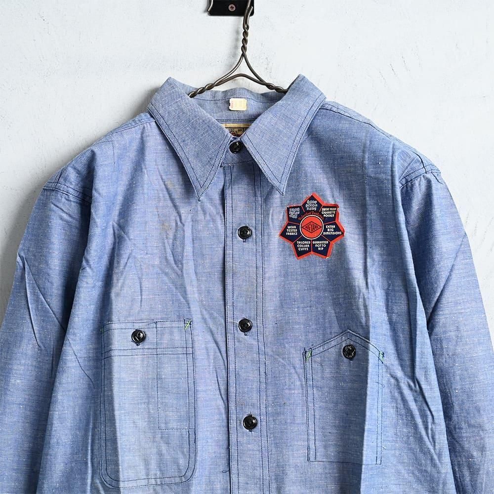 BIG YANK CHAMBRAY WORK SHIRT with MOUNTAIN POCKET（1940'S