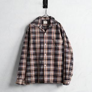 TOWNCRAFT L/S PLAID COTTON SHIRT1950'S/GOOD CONDITION/MEDIUM