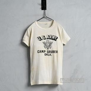 U.S.ARMY CAMP GRUBER OKLA. PRINT T-SHIRTALMOST DEADSTOCK/MEDIUM