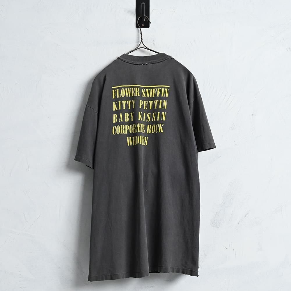 ⭐️未使用品NIRVANA SMILE Ｌ/ S TEE USA製 Ｌサイズ☆ NIRVANA - 'Smile Logo' T-shirt on Vintage Black (Vintage