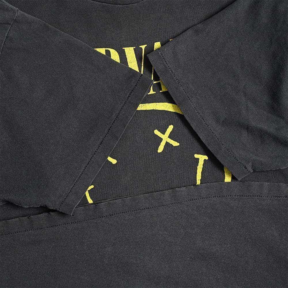 希少　90s NIRVANA Stedmanタグ Lスマイリーフェイス NIRVANA 1992 SMILE STEDMAN by HANES XL 7839 | g