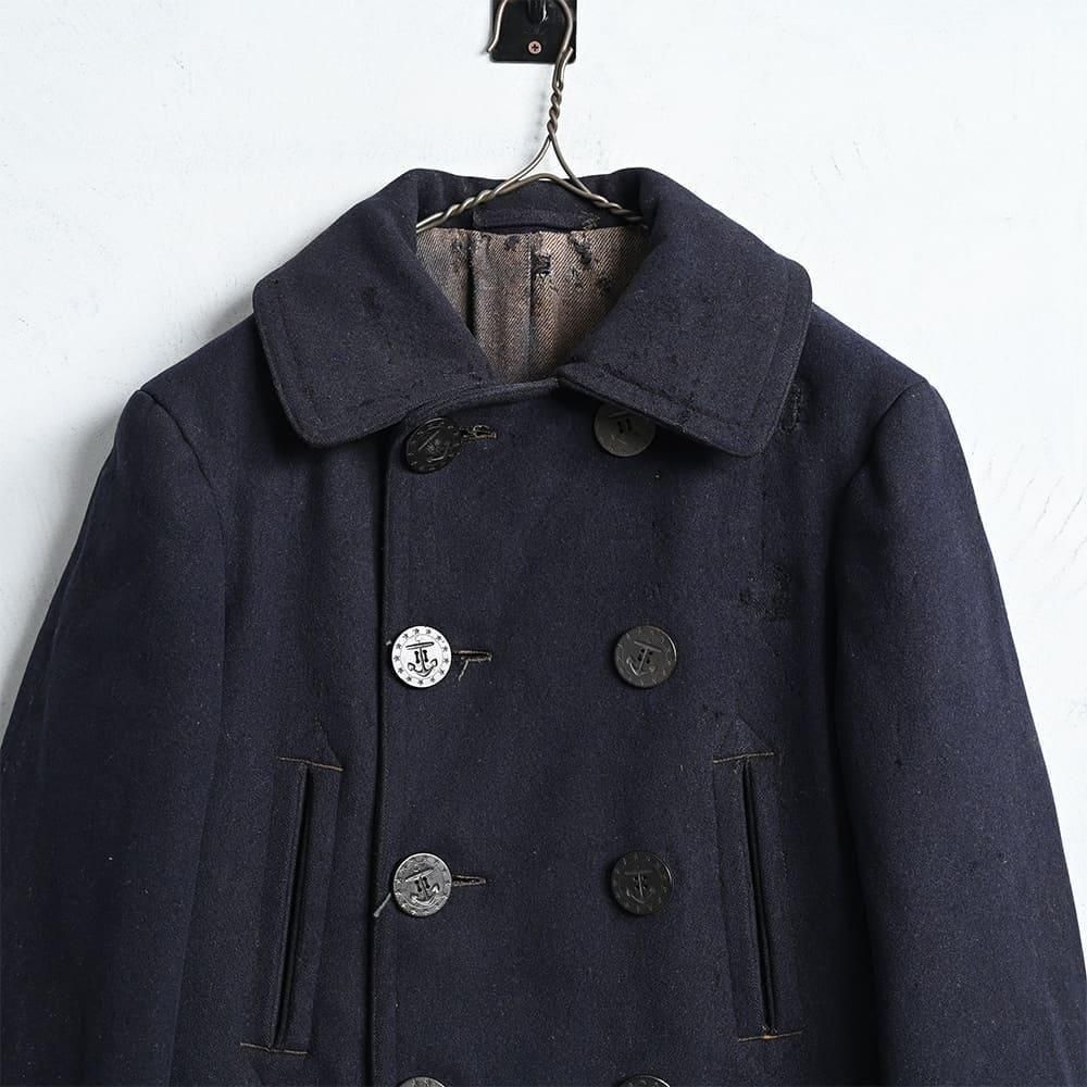 WW1 U.S.NAVY 4-POCKET P-COAT with ROUND FLAP POCKET（Around