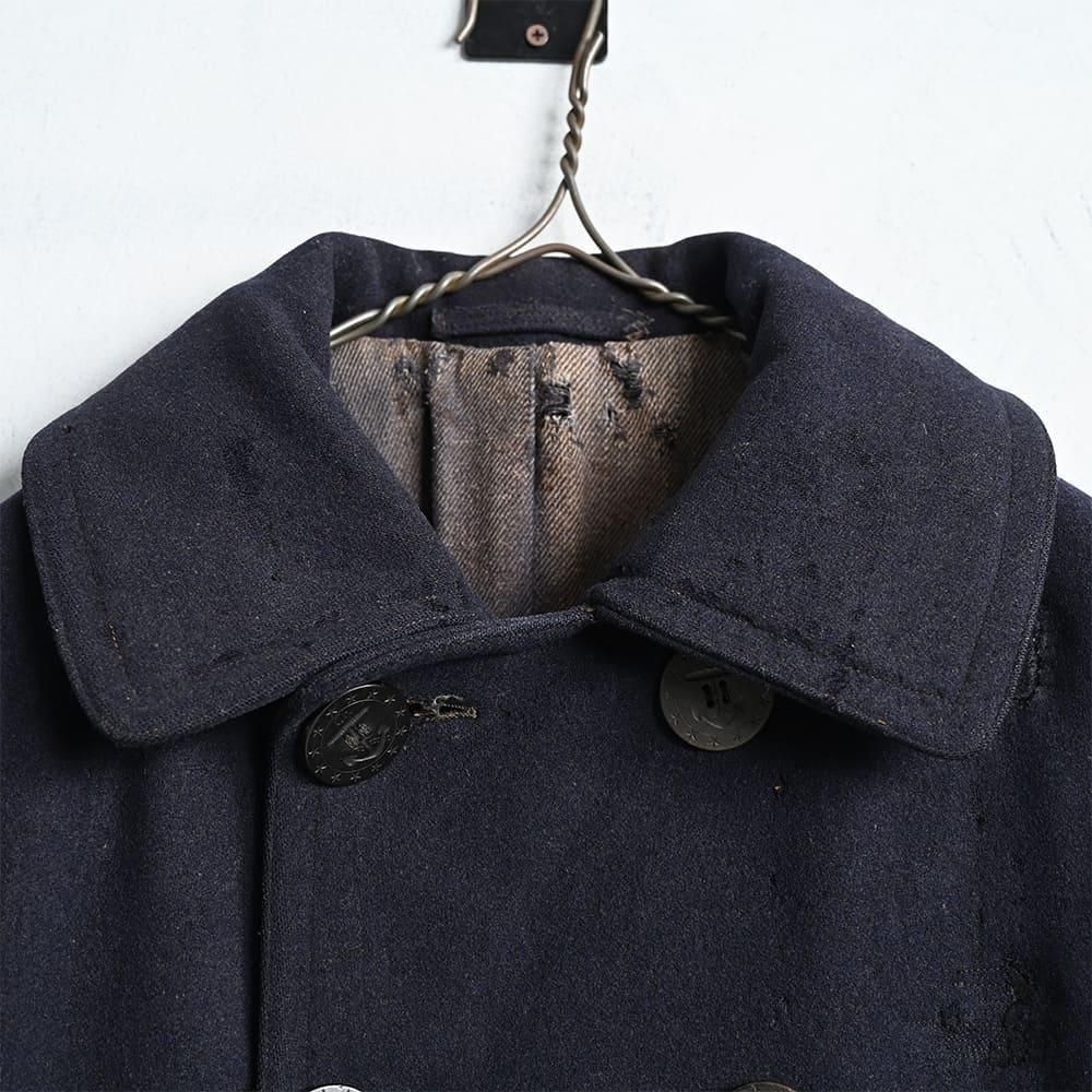 WW1 U.S.NAVY 4-POCKET P-COAT with ROUND FLAP POCKET（Around