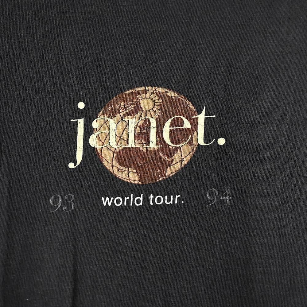 Vintage janet ジャネット・ジャクソン 93’94 ツアーTシャツ Janet jackson World tour 1993 1994 Tシャツ - メルカリ