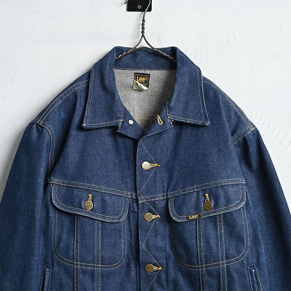 Lee 220 DENIM JACKET（Around 1980'S/DARK COLOR/SZ 44