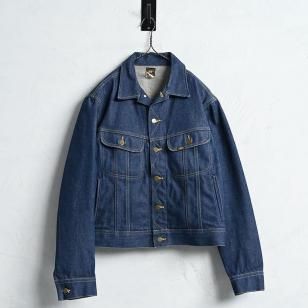 Lee 220 DENIM JACKETAround 1980'S/DARK COLOR/SZ 44