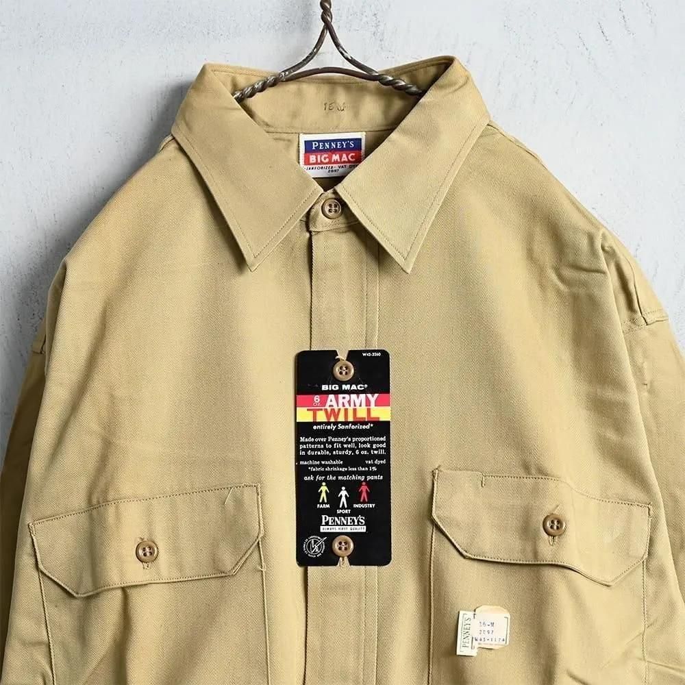 70sヴィンテージ ミリタリー  ブラウンタビーワークス M 雰囲気サイズ感抜群 WW2 USMC P-44 HBT UTILITY JACKET（DEADSTOCK/SZ 42） - 古着屋