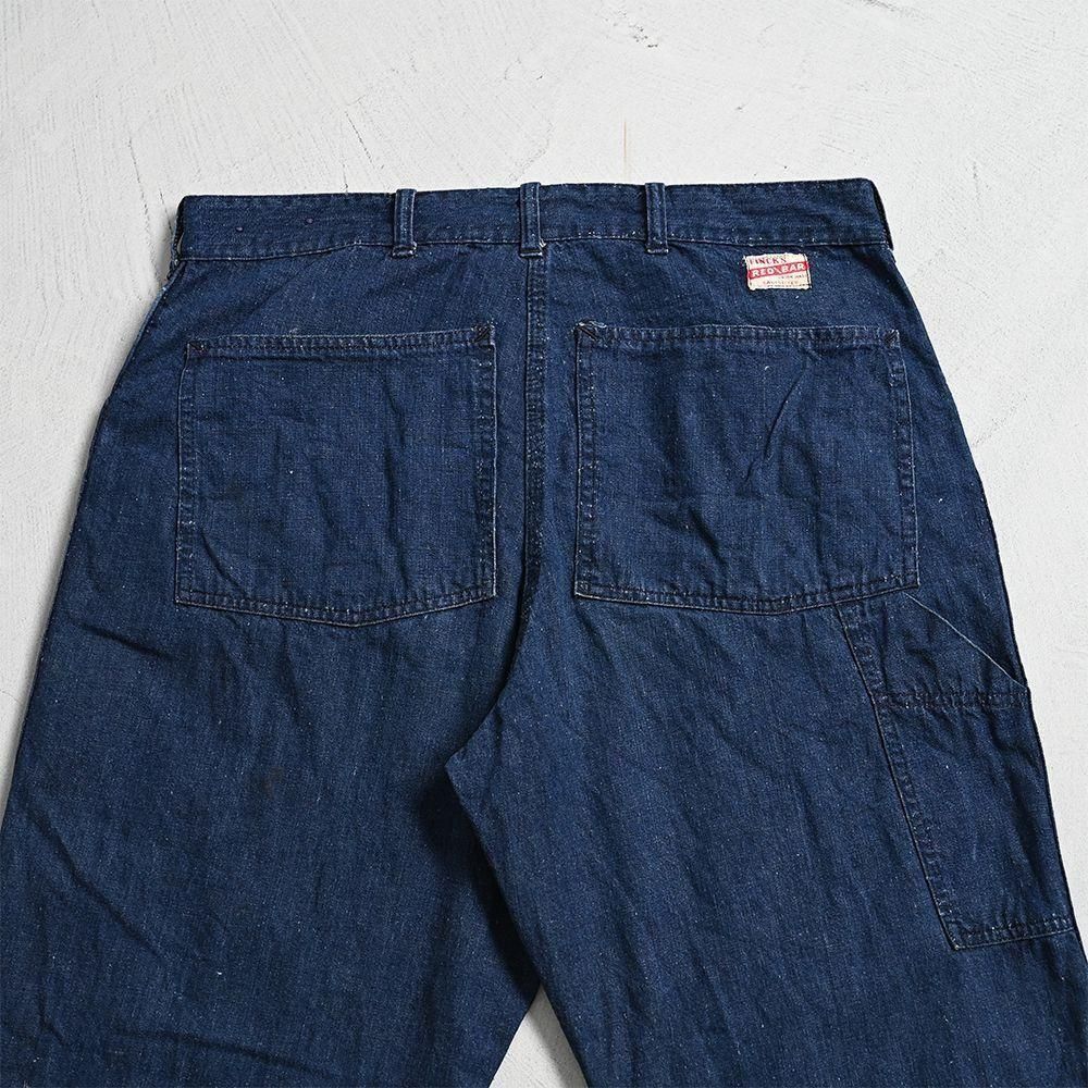 FINCK'S DENIM PAINTER PANTS（1940'S/DARK COLOR） - 古着屋