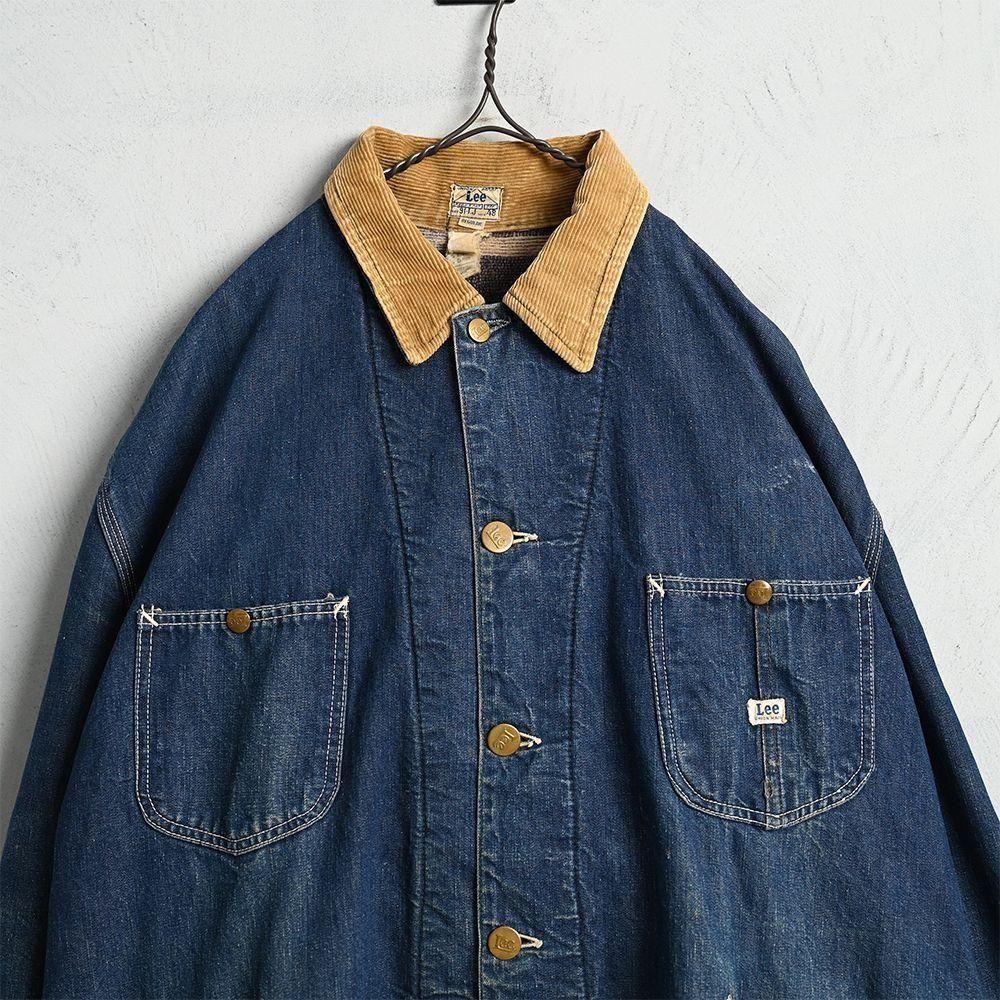 【希少】Lee 91-LJ denim coverall ボロ 50s Lee 91-LJ DENIM COVERALL（1950'S/SZ 44） - 古着屋