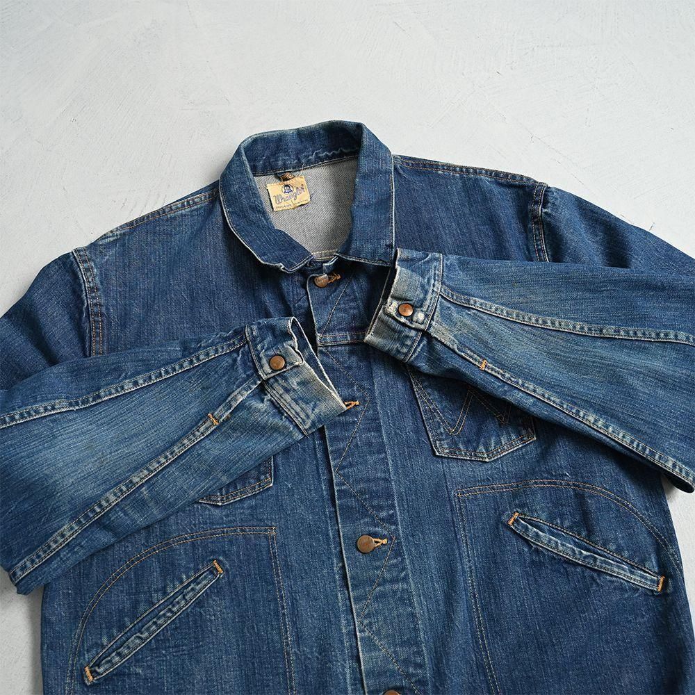 ヴィンテージ　ビッグサイズ 50相当 60's Wrangler 24MJ 60s Wranglar 24mj Denim Jacket 60年代 ラングラー 24mj デニム
