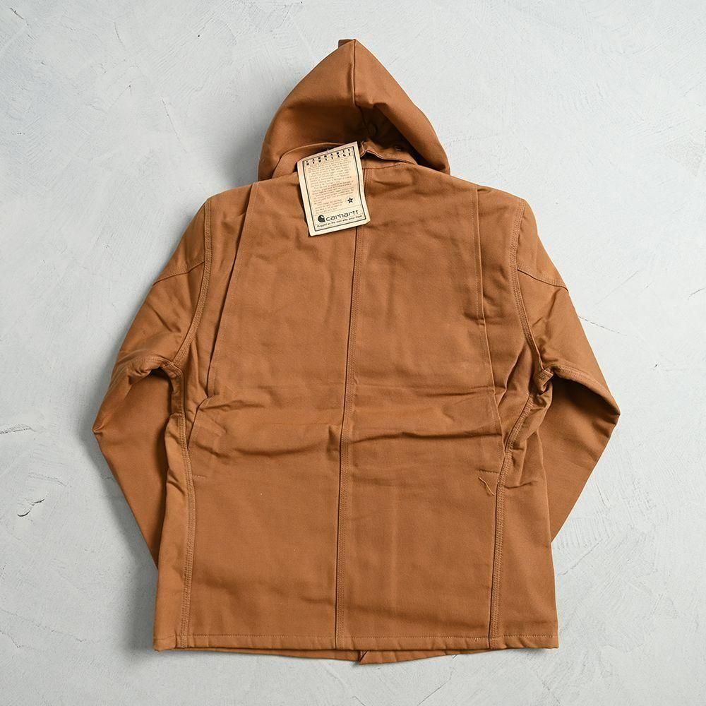CARHARTT BROWN DUCK BLANKET LINED COAT with HOODY（DEADSTOCK/SZ 40