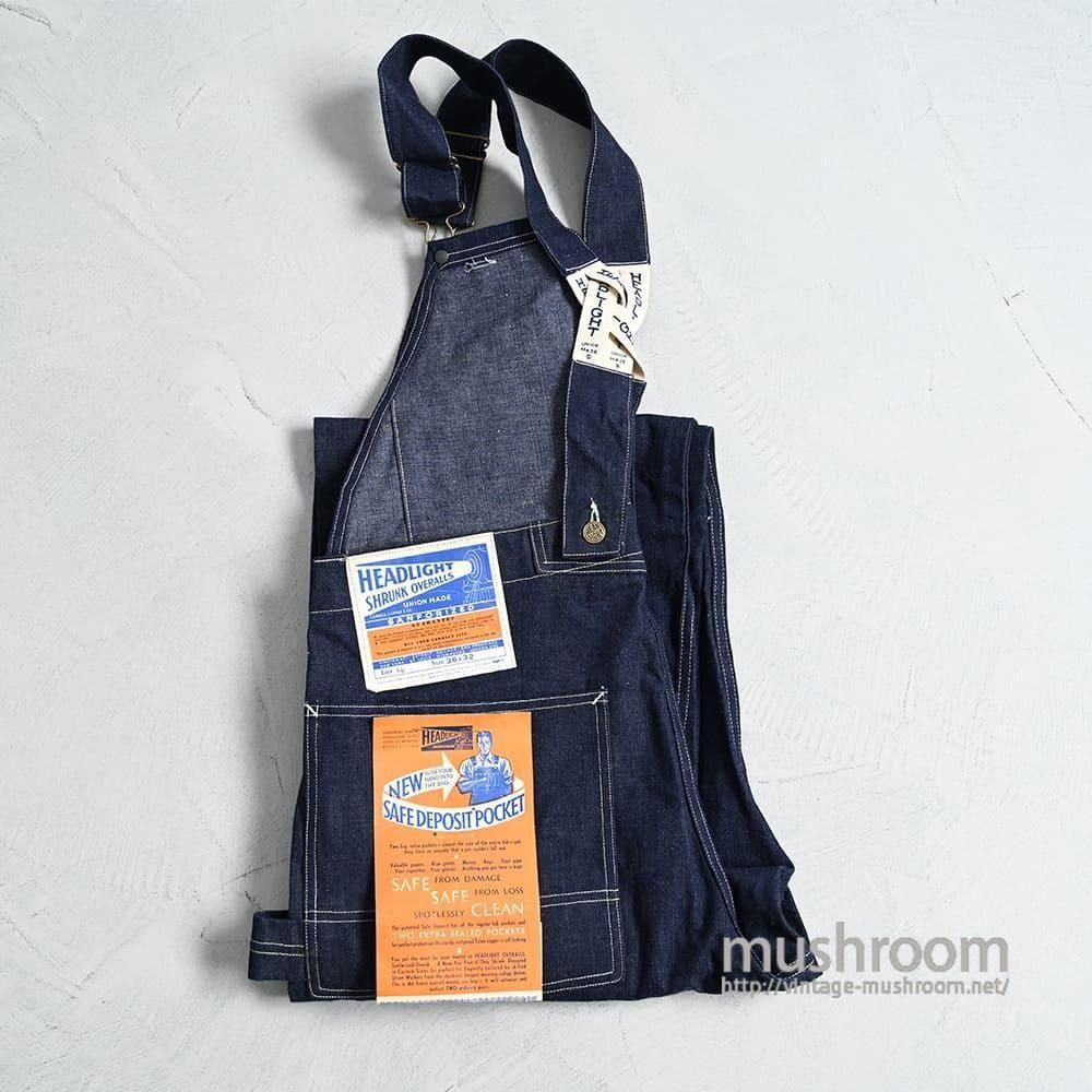 40's HAWKBRAND デニムオーバーオール グリーンパイピングステッチ 40's HAWKBRAND デニムオーバーオール グリーンパイピング