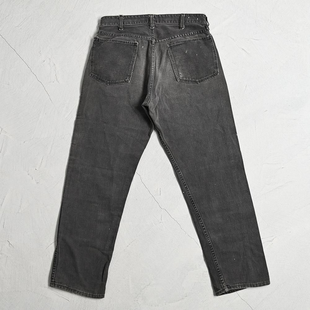 WRANGLER BLACK KATSURAGI TAPERED PANTS with PAINT（1960'S
