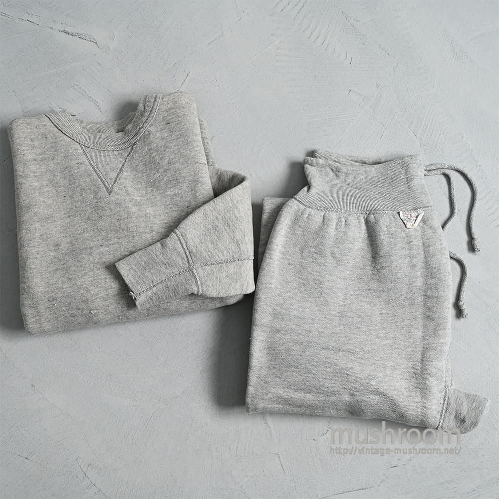 WILSON S/V SWEAT SHIRT & PANTS SET-UP（Around 1950'S/VERY GOOD