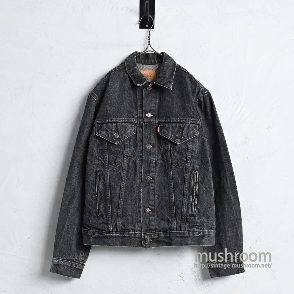 90's LEVIS ブラック シングルライダースジャケット M ヴィンテージ LEVI'S® VINTAGE CLOTHING 1936 TYPE I トラッカージャケット