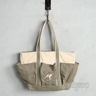 L.L.BEAN GARDEN TOTE with EMBROIDERY2000'S/GOOD CONDITION