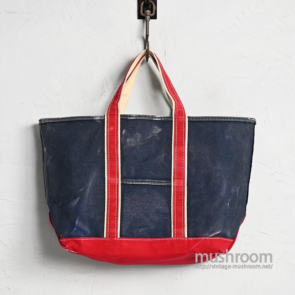 L.L.BEAN NVY  RED DELUXE TOTE1980'S/GOOD CONDITION/LARGE