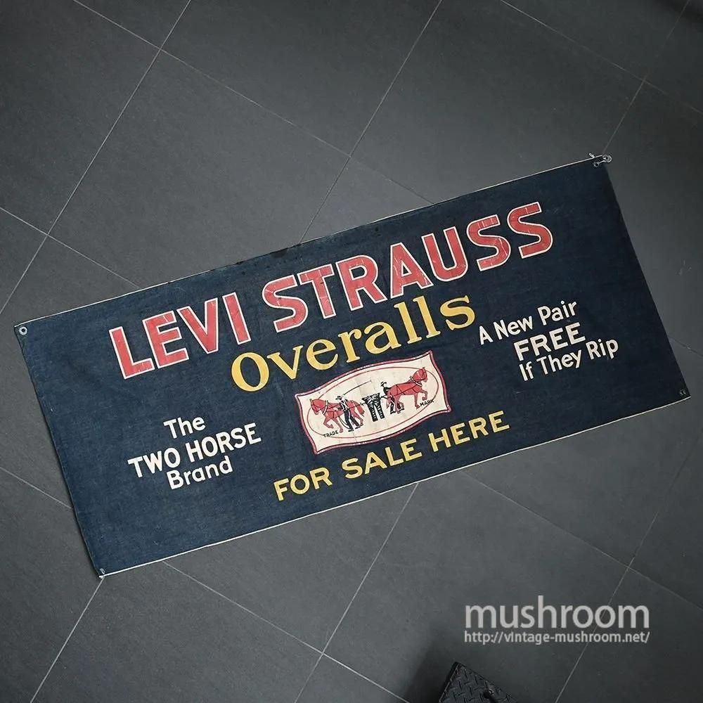 LEVI'S ADVERTISING DENIM BANNER1ST MODEL/1920'S