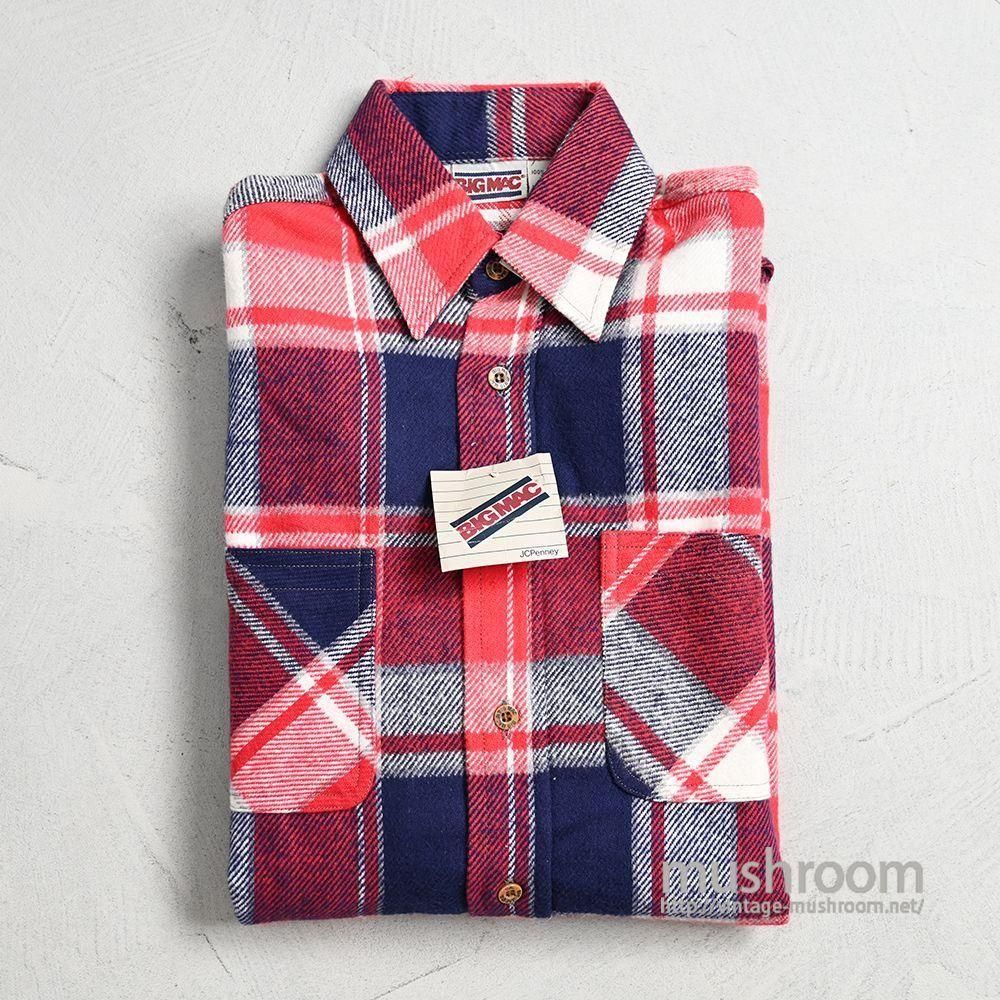 BIG MAC L/S FLANNEL SHIRT1980'S/DEADSTOCK/MEDIUM