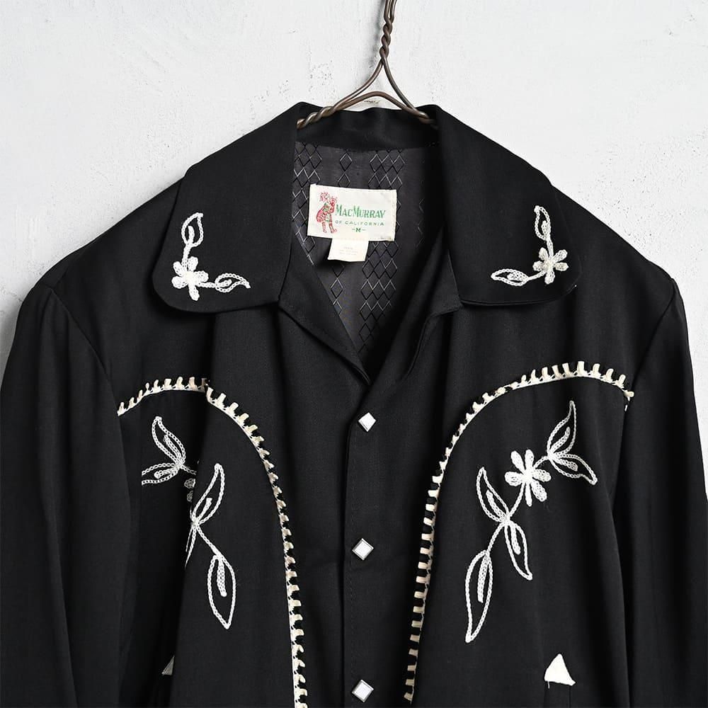 ジャケット・アウター vintage rayon gabardine Western jacket Vintage 50's【MAC MURRAY】Rayon Gabardine Western Jacket