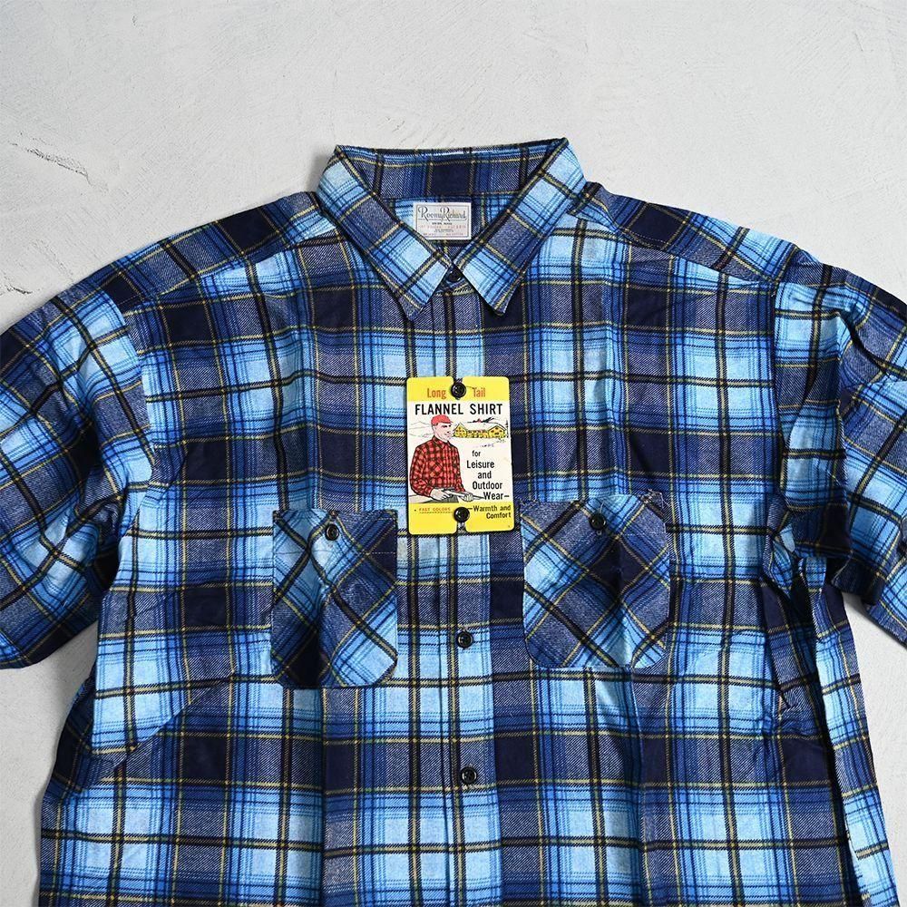 ROOMY RICHARD PLAID PRINT FLANNEL SHIRT（DEADSTOCK/SZ 18 1/2