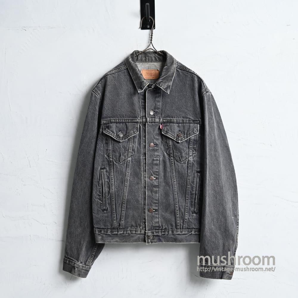 80s Levi's 70506 0259 先染black size44！ USA製 85年 Levi's 70506-0259 Black Denim Jacket 