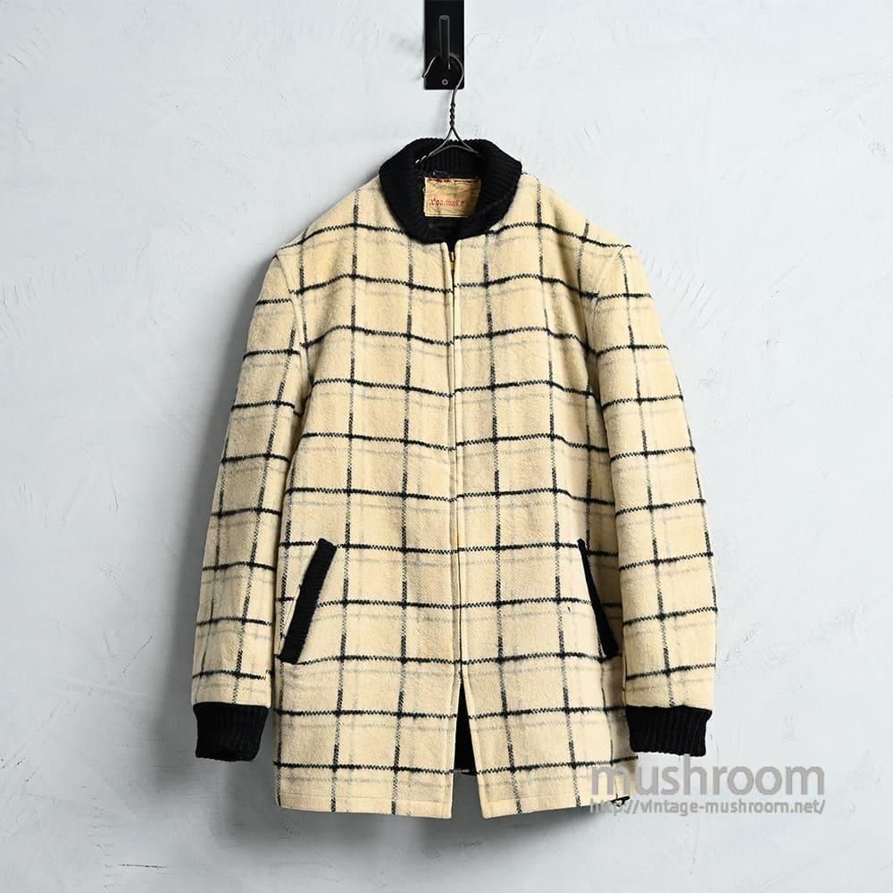 WOOLMASTER PLAID WOOL PHARAOH JACKET1950'S/GOOD CONDITION