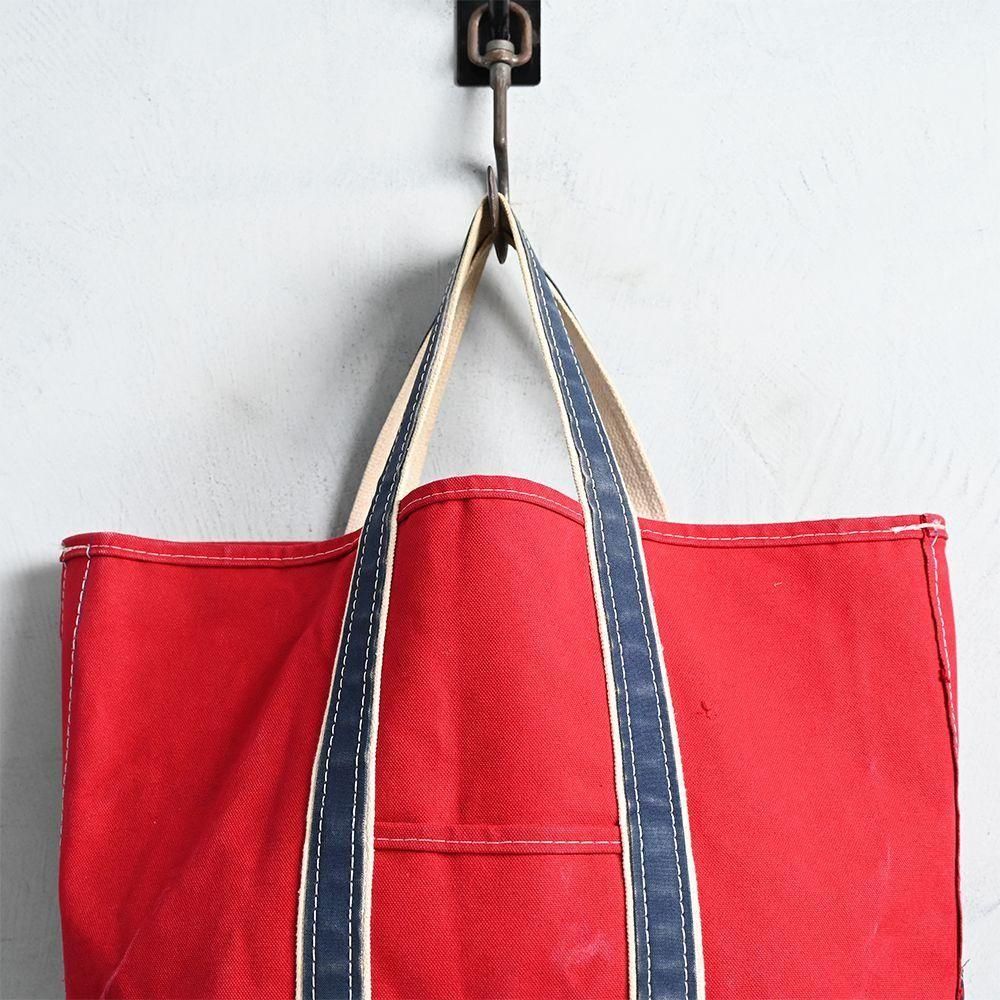 L.L.BEAN RED×NVY DELUXE TOTE（1980'S/GOOD CONDITION/LARGE
